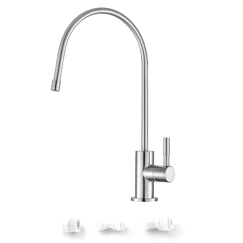 Water Filter Purifier Stainless Steel Kitchen Faucet in Brushed Nickel - 11 x 4.5