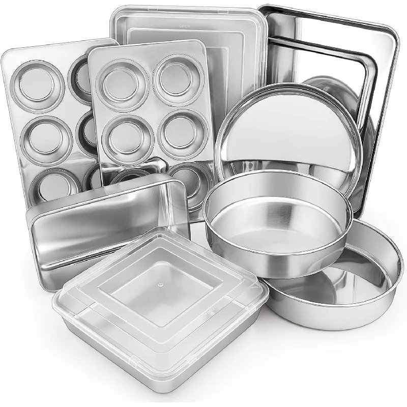 12-Piece of Stainless Steel Bakeware Sets