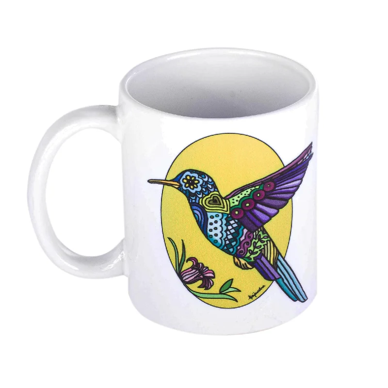 Artist Print Ceramic Mug - Hummingbird