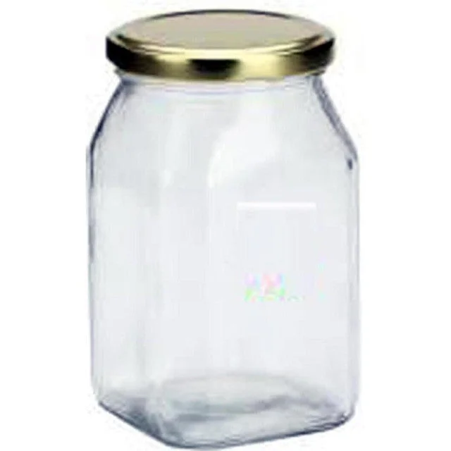 Clear Versatile Glass Cookie Jar for Kitchen and Home | 400 ML | 3 x 5 inches