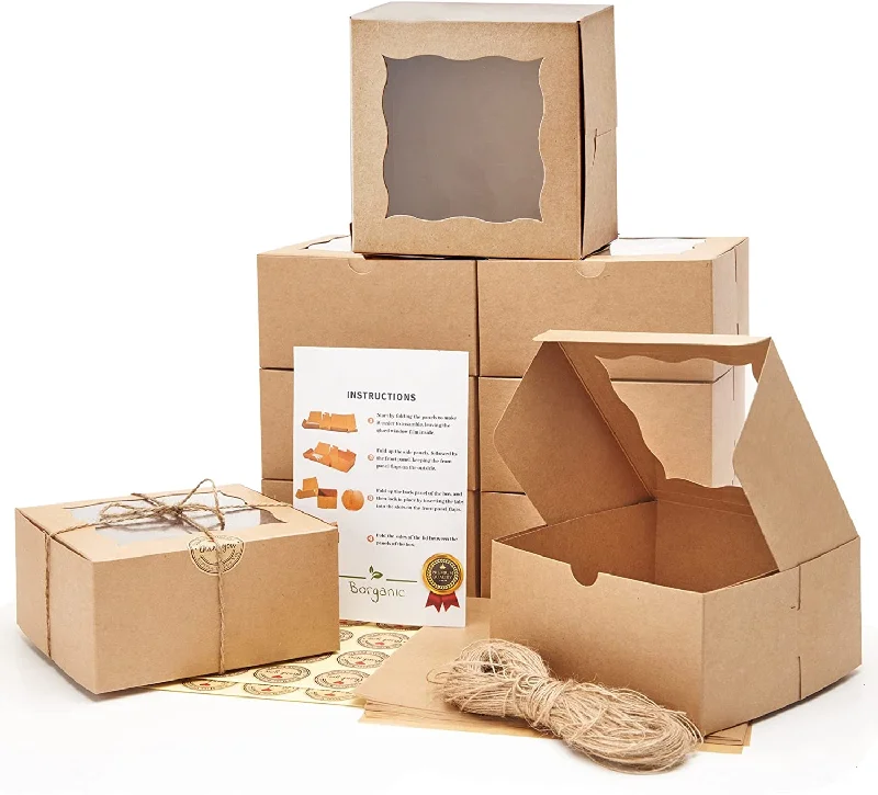 Cookie Boxes With Window, 50 Pack