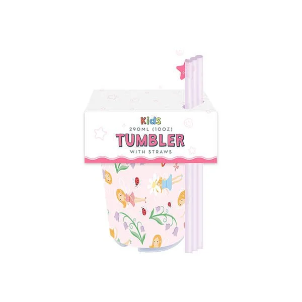 Fairy Tumbler With Straw 3 Pack