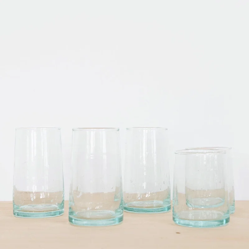 Handblown Recycled Glass Tumbler (set of 2)