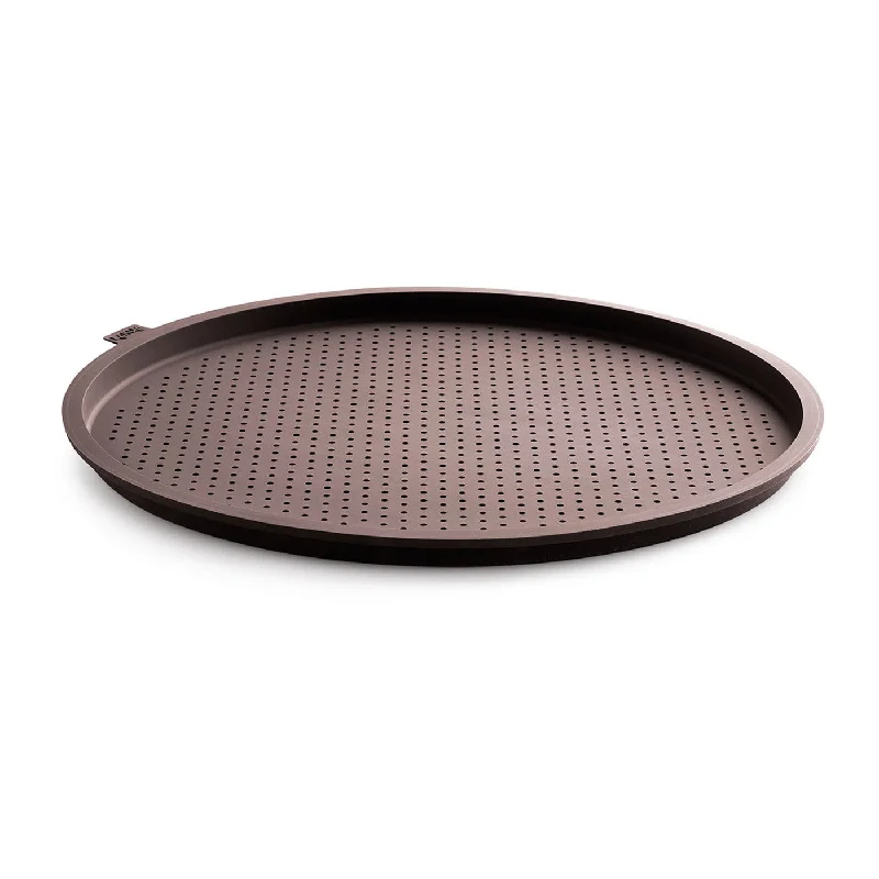 Lekue Silicone Perforated Pizza Pan, Brown