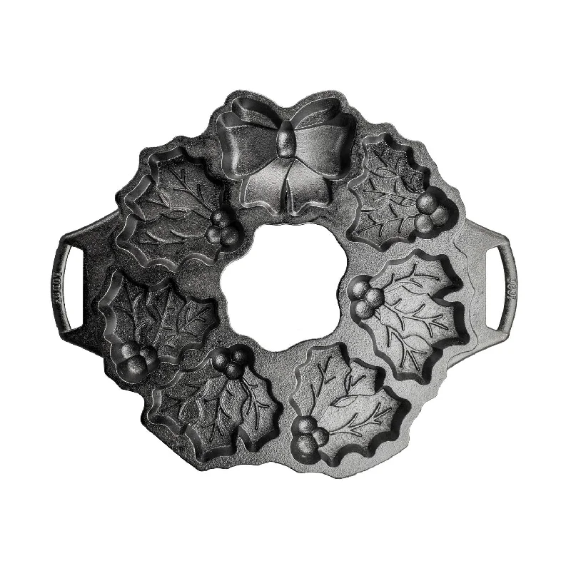 Lodge Cast Iron Holiday Wreath Pan