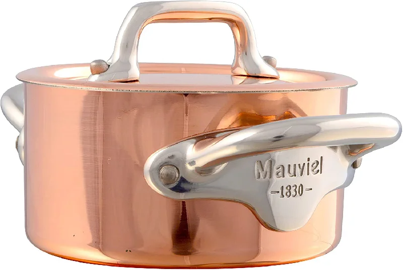 Mauviel M'Minis Copper Cocotte With Lid, 3.5 Inch