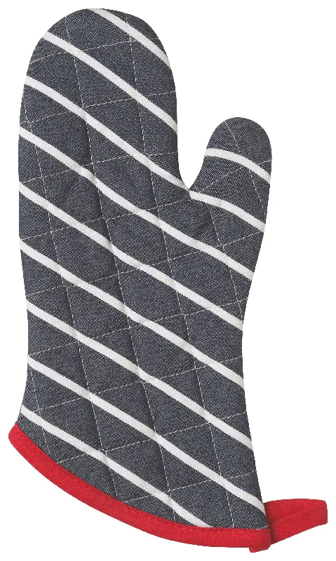 Now Designs Superior Oven Mitt - Pinstripe Blue