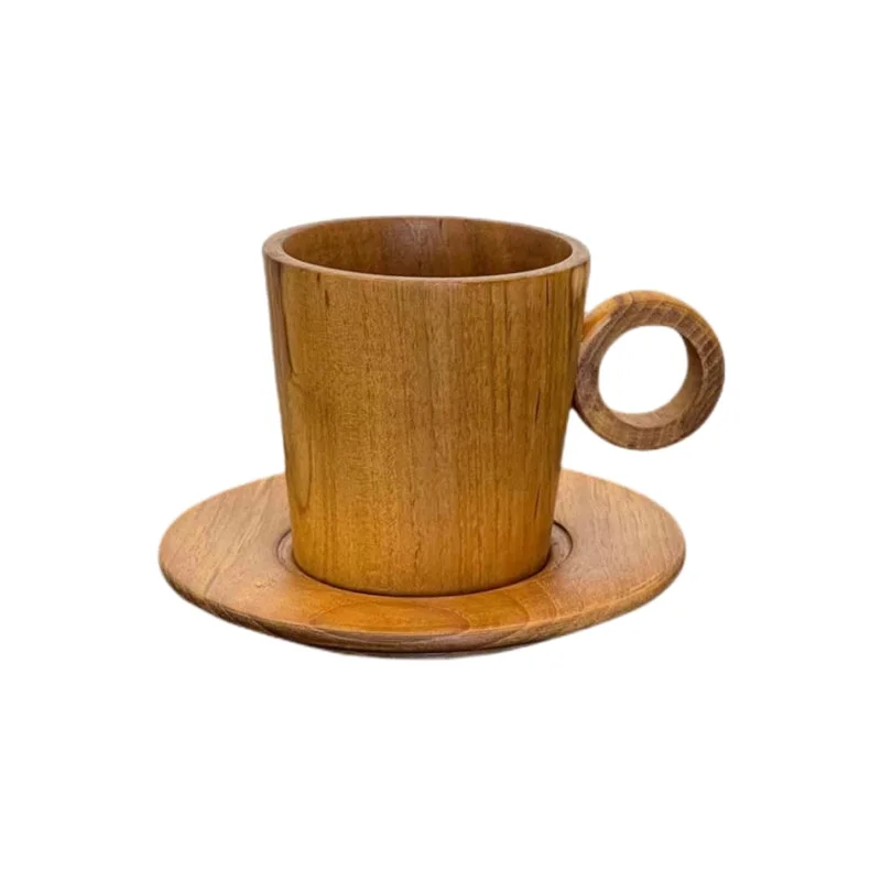 Handmade Teak Cappuccino Cup