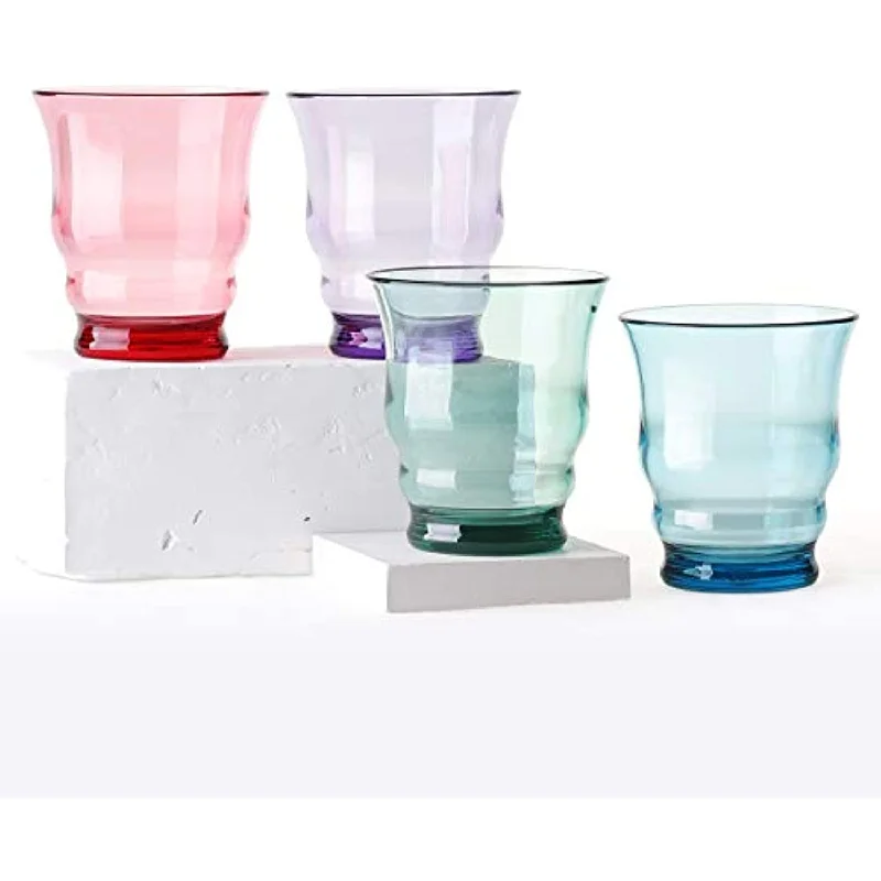 Riviera Tumblers Unbreakable Drinking Glasses, BPA-Free Material, 12 oz, 4 Pack