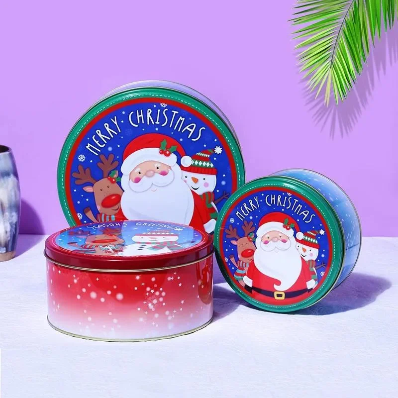 Seasons Greetings Round Storage Box | Set of 3