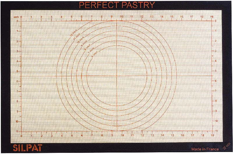 Silpat Perfect Pastry Non-Stick Silicone Countertop Workstation Mat, 15-1/8" x 23"