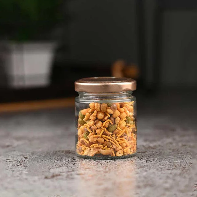 Small Clear Glass Jar for Kitchen and Pantry Storage | 100 ML | 3 x 3 inches