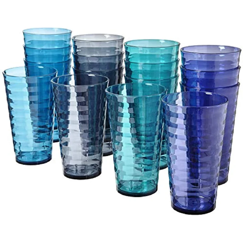 Splash 18 ounce Plastic Stackable Water Tumblers