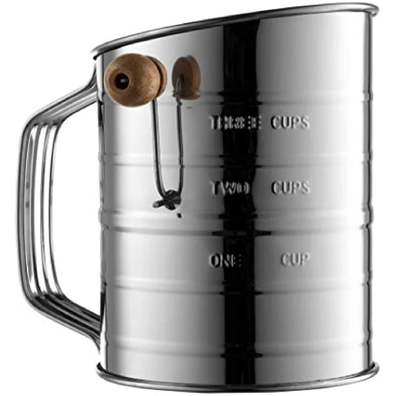 Stainless Steel 3 Cup Flour Sifter