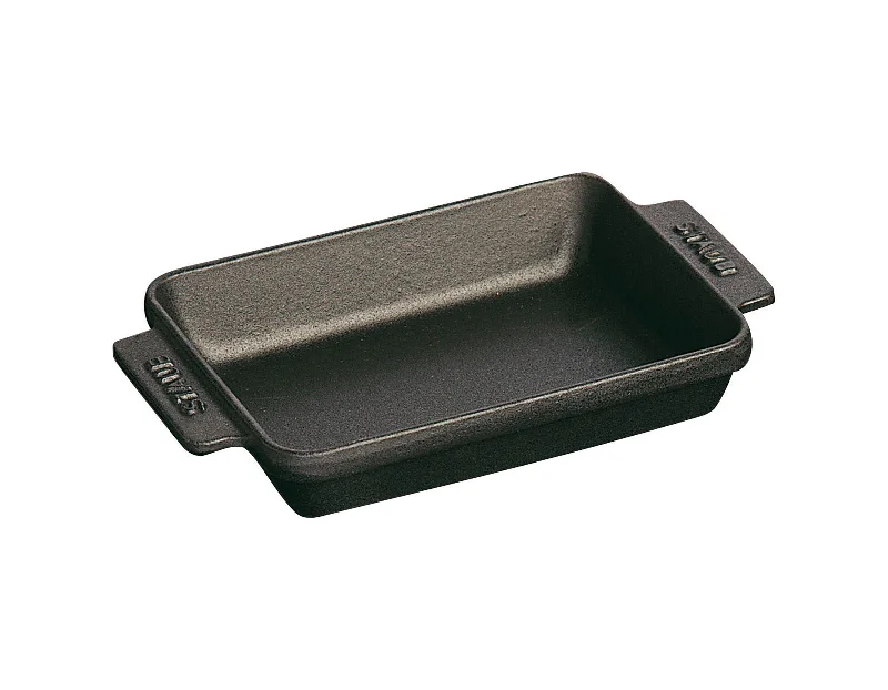 Staub Cast Iron 5.75-inch x 4.5-inch Mini Rectangular Baker - Matte Black