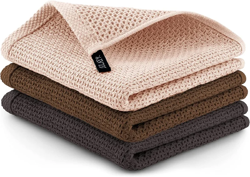 Waffle Weave Kitchen Towels 3 Pieces 12x12