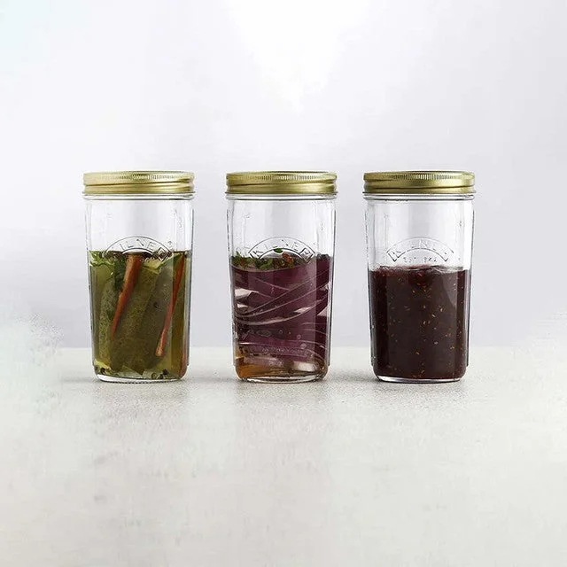 Wide Mouth Preserve Jars | Set Of 3 | 500 ml