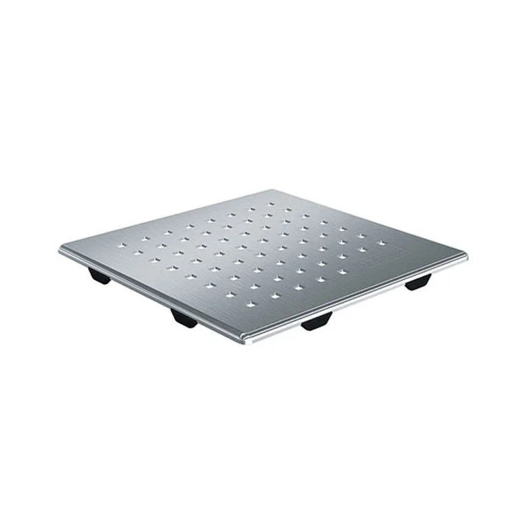 Drain Cover Peak Square Grid Stainless Steel Stainless Steel 5 Inch