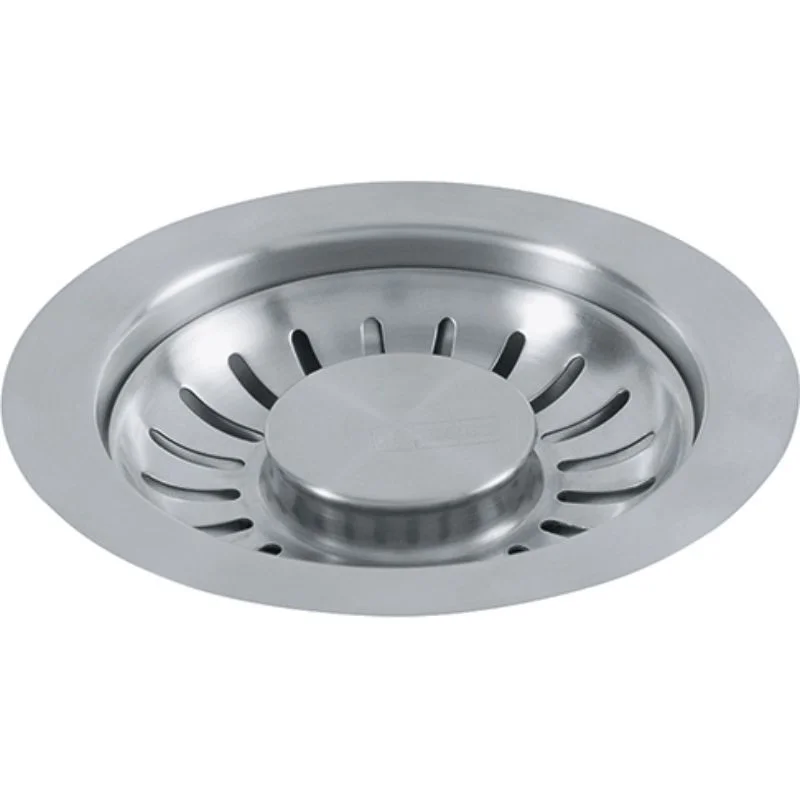 Universal Sink Strainer Drain Basket in Satin Nickel