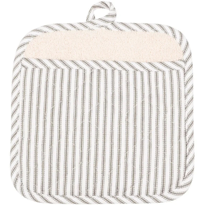 KAF Home Metro Stripe Terry Lined Pot Mitt